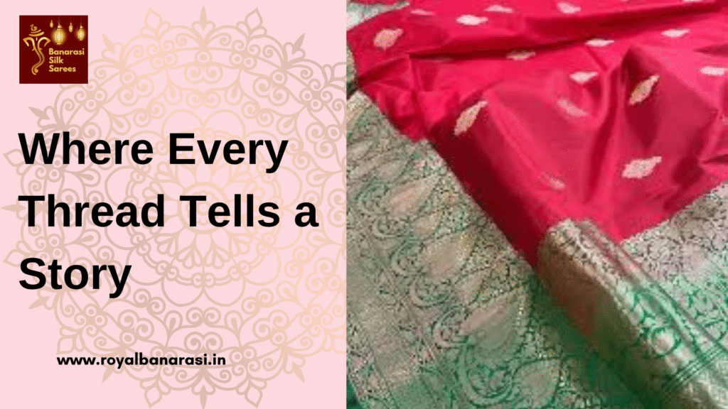 Half of text contain and half of contain sarees which basically made on design Pure Silk (Katan) Banarasi Saree.